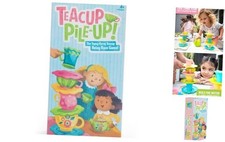 Teacup Pile-Up Relay Game, Preschool Board Game, Easter Basket Stuffers