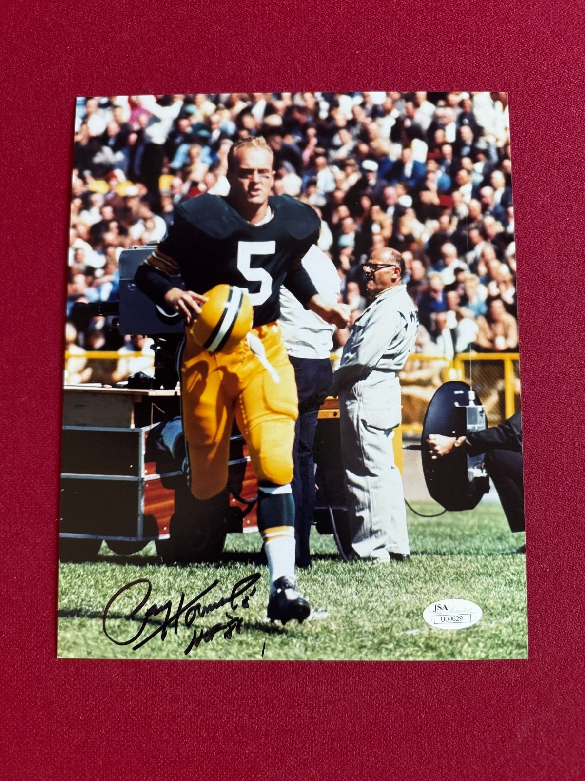 Paul Hornung Autographed Signed , "" (JSA) INS. HOF 8x10 Photo (Packers) Vintage 