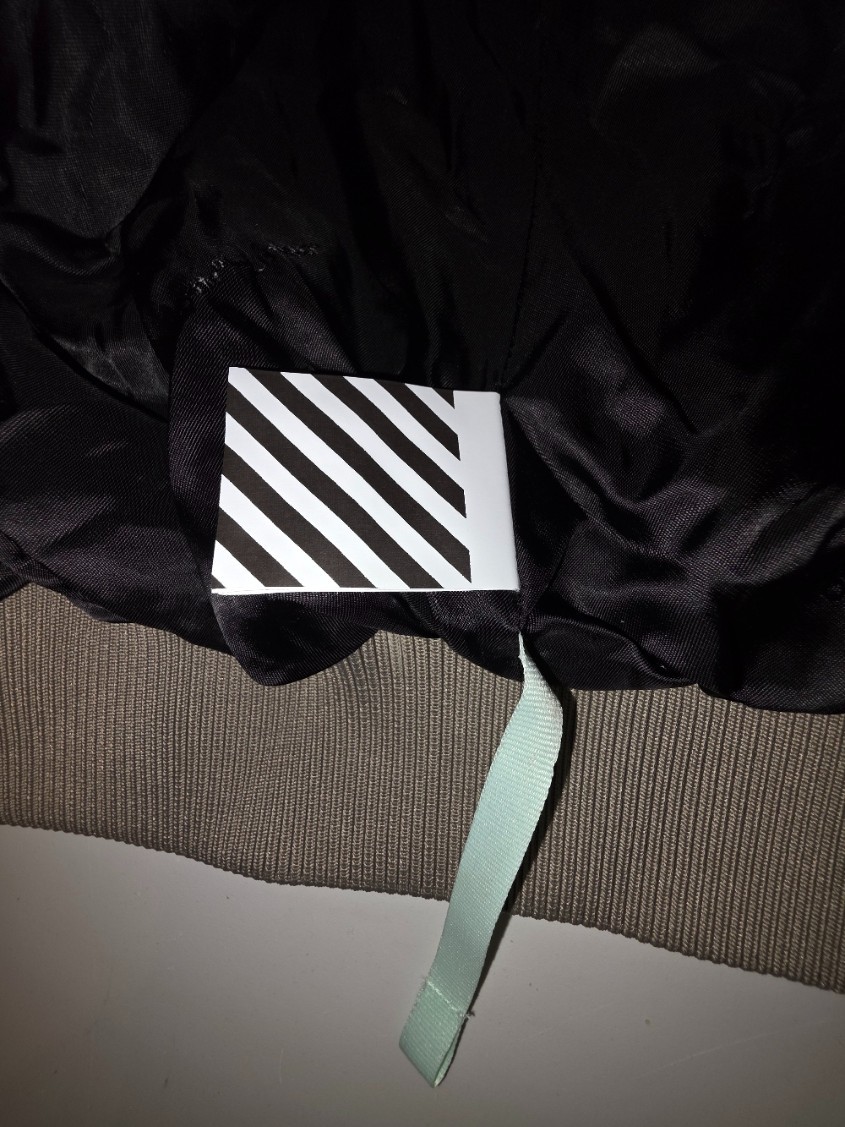 Off - White, Virgil Abloh Script, Bomber Jacket (… - image 8