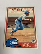 1981 Topps Lenny Randle Chicago Cubs