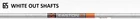 WHITEOUT 6.5  1 DZ  SHAFTS WITH NOCKS AND INSERTS