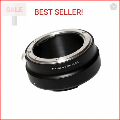 Fotasy Manual Nikkor Pre-AI, Non-AI, AI AIS F Mount Lens to Cannon EOS RF Adapte