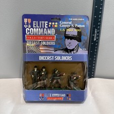 General George S Patton Elite Command Diecast Soldiers Blue-Box Toys New in Box