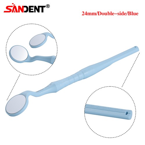 Specchio Micro Bocca Dentale Sterilizzabile Riflettore Odontoscopio Doppio Lato 24mm - Foto 18 di 27