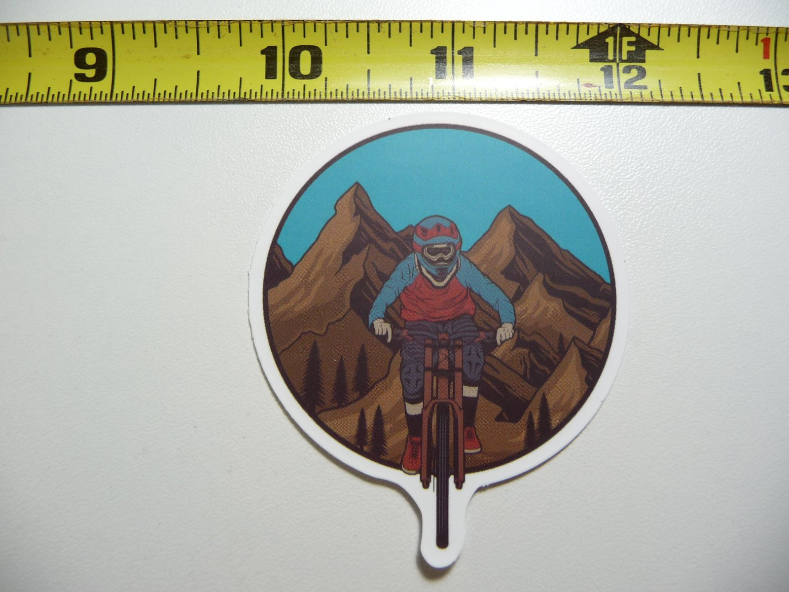 MTB Mountain Bike Rider Decal Sticker for Cycling Enthusiasts