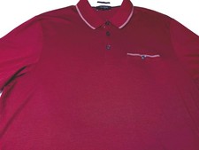 Ted Baker Mens London Button Pullover Knit Sleeve Cotton Modal Polo Shirt 5
