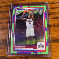 Kobe Brown 2023-24 Panini Haunted Hoops Basketball 55 Slime Los Angeles Clippers