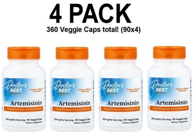 Doctor's Best, Artemisinin, 4 PACK, 200 mg, 90 Veggie Caps each (360 total!)