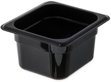 Carlisle FoodService Products StorPlus Food Storage Container 4 Inches, Black