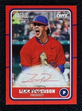 2025 Onyx Vintage Extended Auto Red Ink 4/25 Liam Peterson #VALIPE Auto 0j81