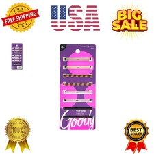 Hair Barrettes, Patterned Assorted Colors, 8-Count 1941119