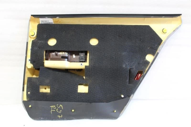 Buick Lesabre 1996 1997 1998 1999 panel de moldura de puerta trasera izquierda gris 16674411 Foto 3 de 4