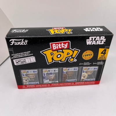 Funko Bitty Pop Star Wars 4 Pack Luke R2-D2 Chewbacca Han Solo NEW Chase Edition