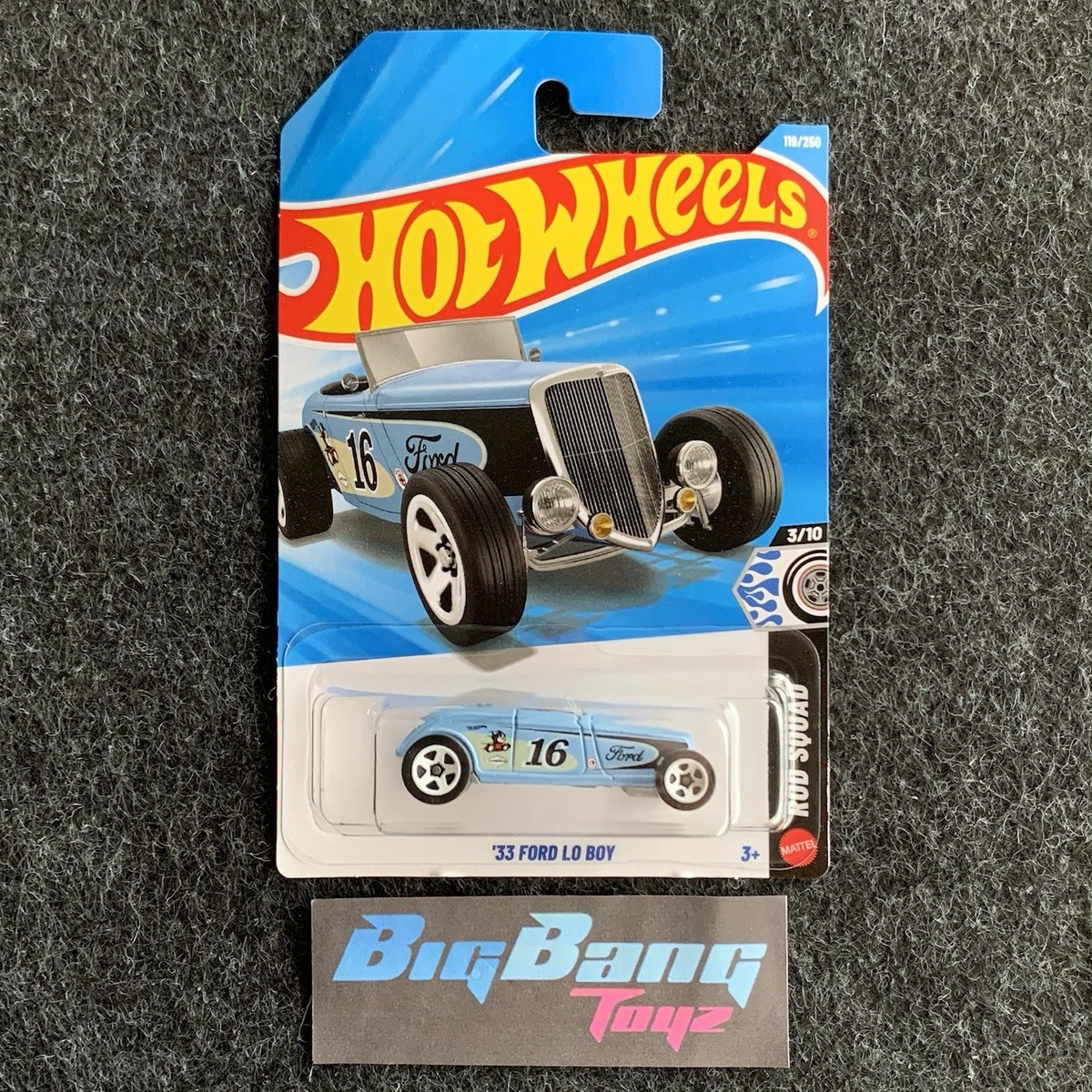 Hot Wheels 33 Ford Lo Boy Blue #119 Mainline 2026 Case F/G (In