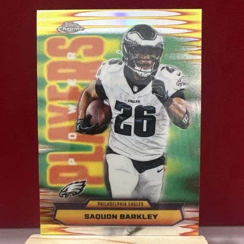 2025 Topps Chrome Saquon Barkley Refractor (RAW)