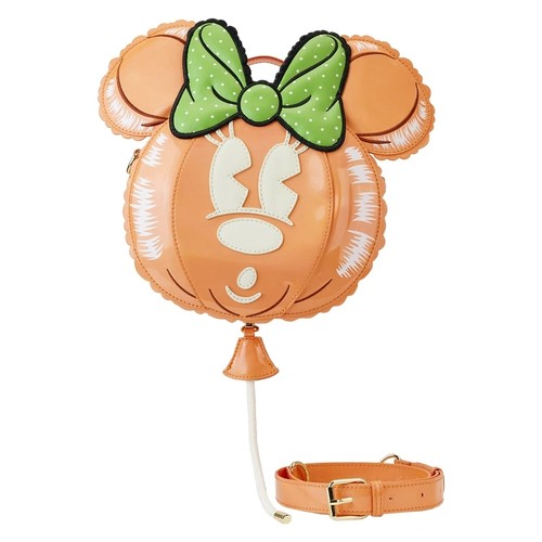 Loungefly Disney MINNIE MOUSE PUMPKIN BALLOON Crossbody Bag & Pin STITCH SHOPPE - Picture 5 of 8