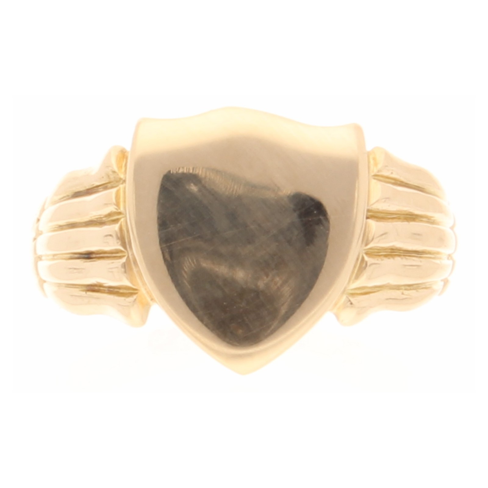 Antique 18Carat Yellow Gold Signet Ring (Size M) 11.5mm Widest
