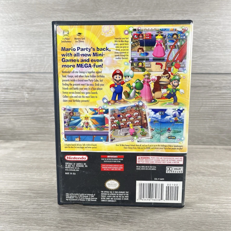 Mario Party 4 Nintendo GameCube Completo con Manual y Estuche (Probado y Funcionando) Foto 4 de 4