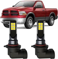Ram LED Fog Lights Fits for 2009-2018 Dodge Ram 1500, 300% Brightness, 6500K Coo