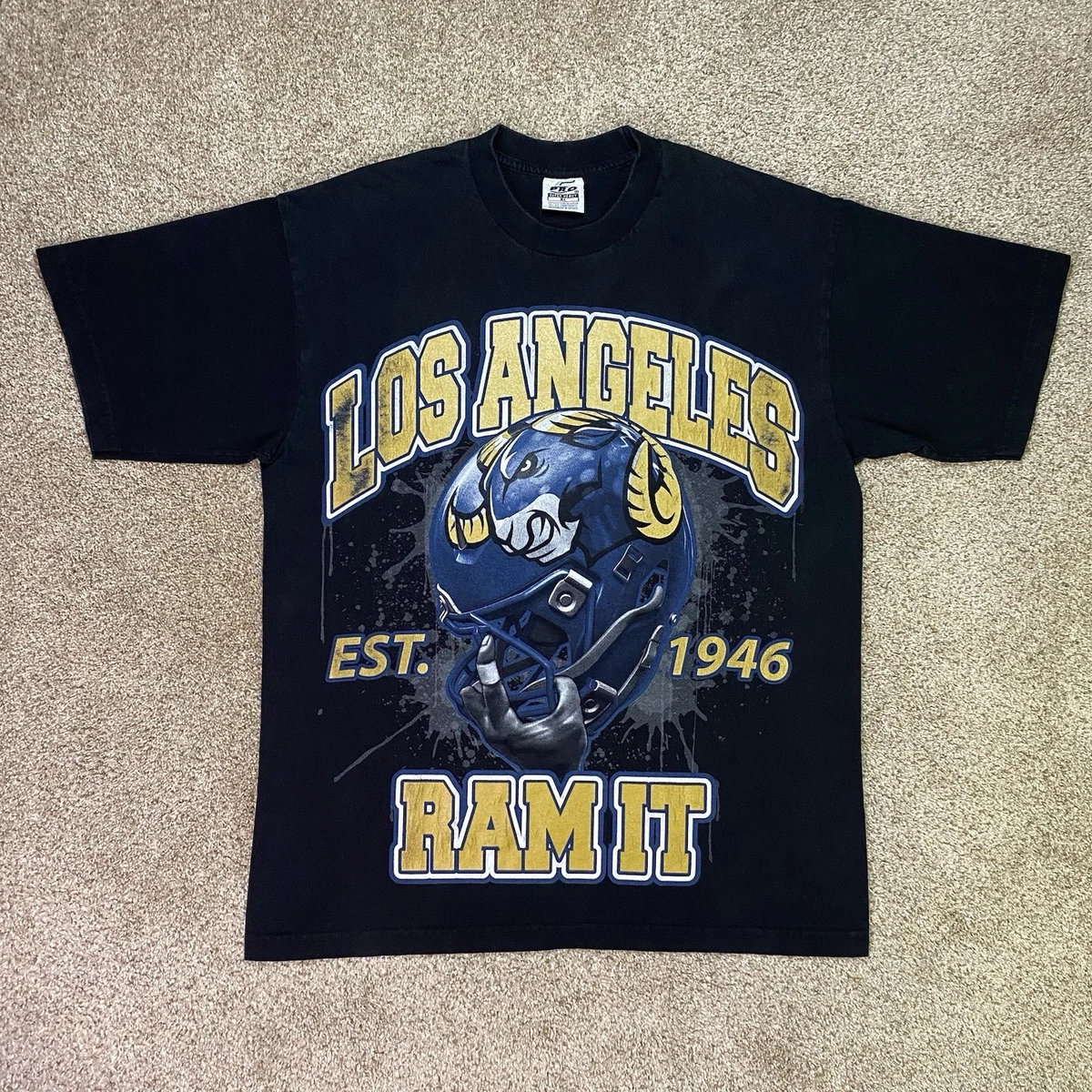 T-shirt Vintage St. Louis Rams NFL - Marshall Faulk #28 - Taille L, Neuf Avec étiquette
