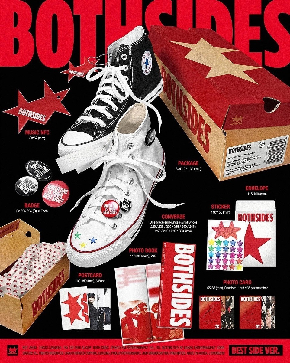 NCT JNJM [BOTH SIDES] 1st Mini Album BEST SIDE Ver./NFC+Converse+