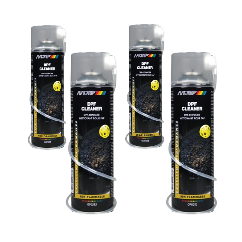 4x DETERGENTE SPRAY BOMBA FAP MOTIP EXELLLENT PERFORMANCE DPF CLEANER DIESEL