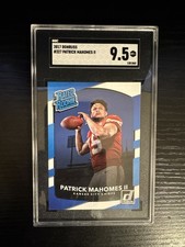 2017 Panini Donruss Rated Rookie Patrick Mahomes II #327 (RC)🔥🔥SGC9.5🔥🔥