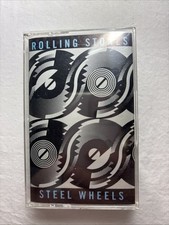 1989 The Rolling Stones "Steel Wheels" Cassette Tape in Excellent Condition