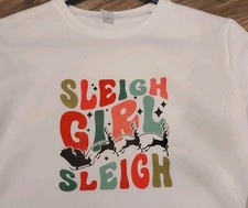 Christmas Sweatshirt Girls Size L