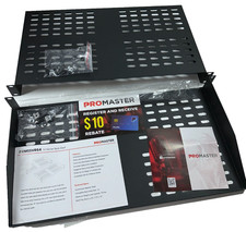 2-Pack ProMaster Server Vented Shelf 19" x 10'' Deep 1U Universal Integration
