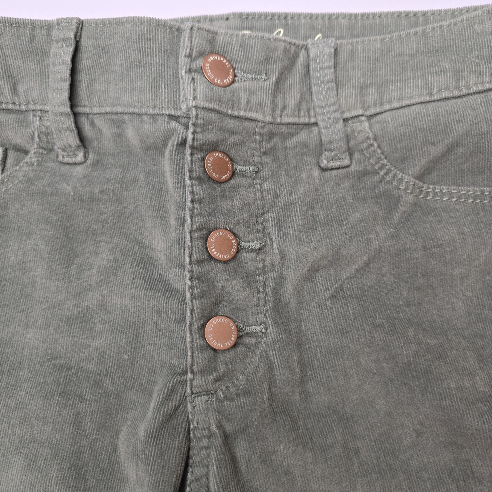 Universal Thread Corduroy Button Fly High Rise Sk… - image 2