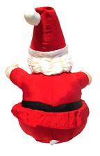 International Silver Co Vintage Santa Claus Plush Nylon Parachute Christmas 1993