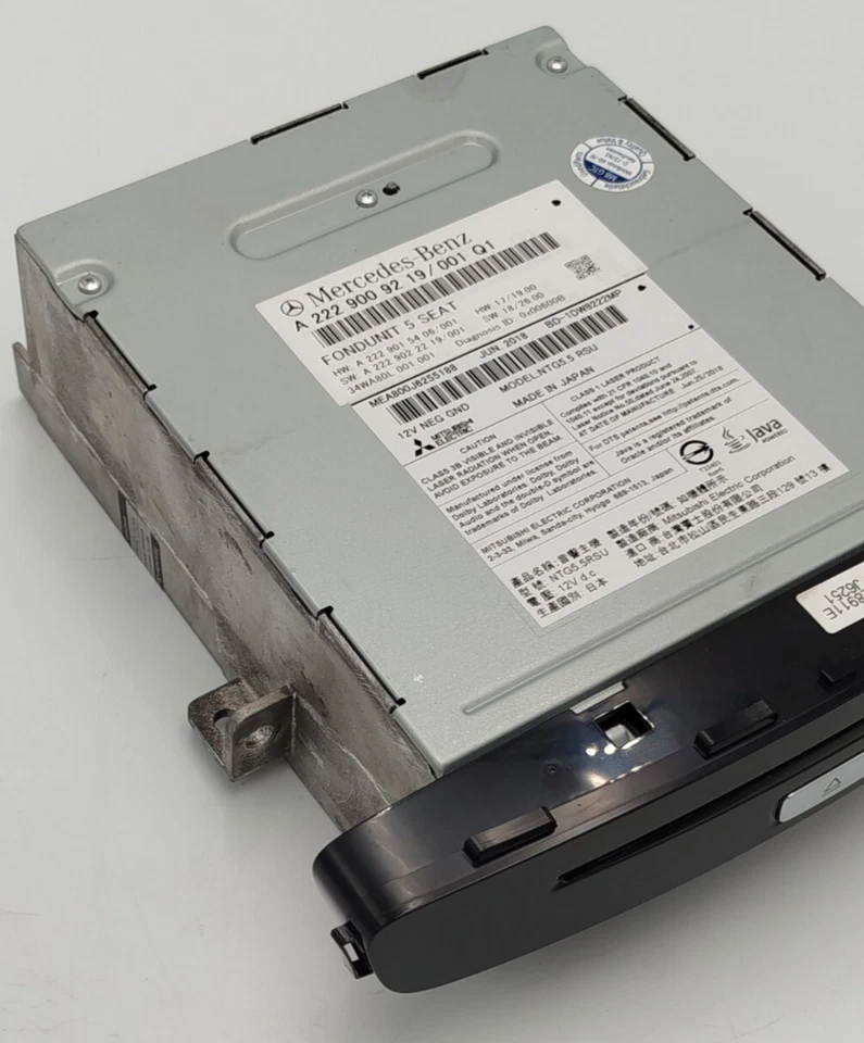 Orig Mercedes S-Klasse W222 Fond Entertainment NTG5.5 RSU DVD-Player A2229009219 - Bild 4 von 4