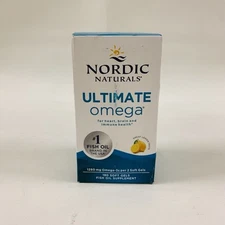 Nordic Naturals Ultimate Omega 180 Softgels Lemon Flavor Exp 2025/2026