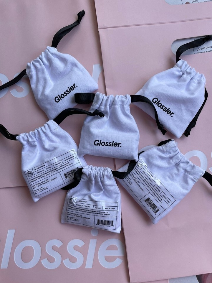 Glossier Los Angeles Flip Phone Mirror Keychain LA - Foto 5