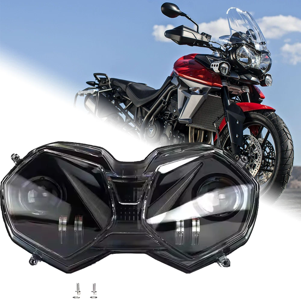Protezione Faro In Metallo Per Triumph Tiger 800 E Explorer 1200 – Modelli 2010-2017, Anti-graffio E Anti-urto, Facile Installazione