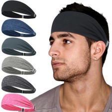 Workout Stretchy Headband Sweatband Sports Headband Cycling Yoga Unisex Hairband