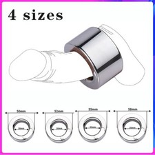 4 Sizes Male Heavy Weight Restraint Ring Metal Stretch Ring Scrotum Pendant
