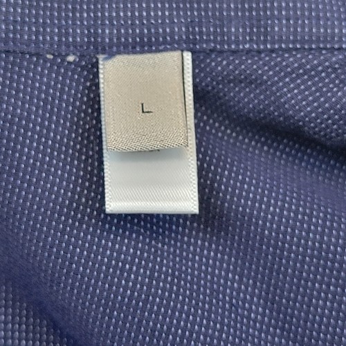 Armani Collezioni Men's Dress Shirt Button Up Dark Blue Solid Large L 15.5 - Picture 10 of 12