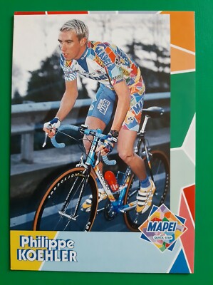 CYCLING cycling card PHILIPPE KOEHLER team MAPEI Quick-Step 2000