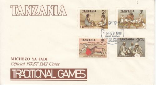 1989 Tanzania Solidarity Walk Flags First Day Cover  - Afbeelding 1 van 1