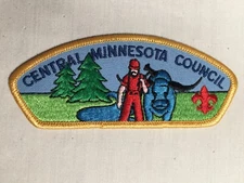 Central Minnesota Council twill gauze plastic back BSA CSP Patch