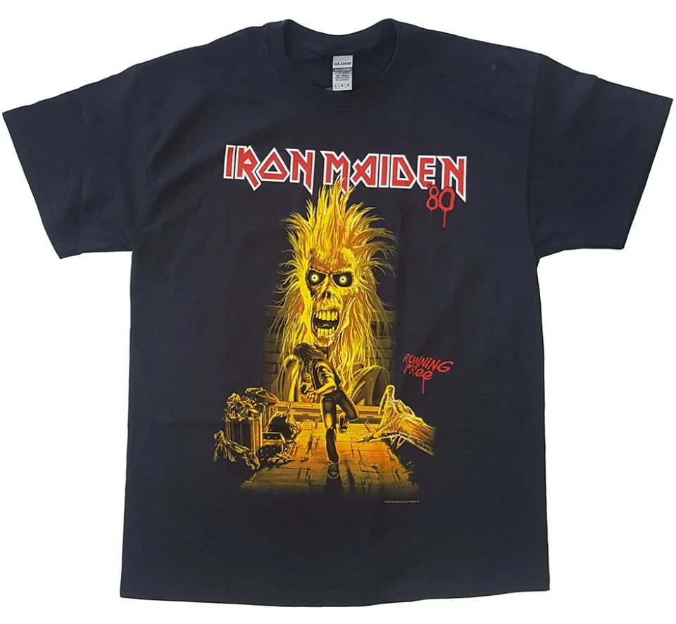 Iron Maiden 'Running Free' (Noir) T-Shirt - NOUVEAU ET OFFICIEL! - Photo 1/1