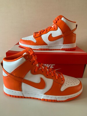 NIKE DUNK HIGH RETRO ORANGE SYRACUSE - EUR 42 - US 8.5 - UK 7.5 DS NEU