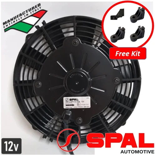 NEW EF3553 ITALIA Spal Pusher Thermo Fan 8 inch 12v (VA14-AP11/C-34S) 407cfm