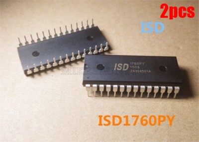 2Pcs ISD1760PY ISD1760 Isd 1760Py Voice Record Playback Dip New Ic ex