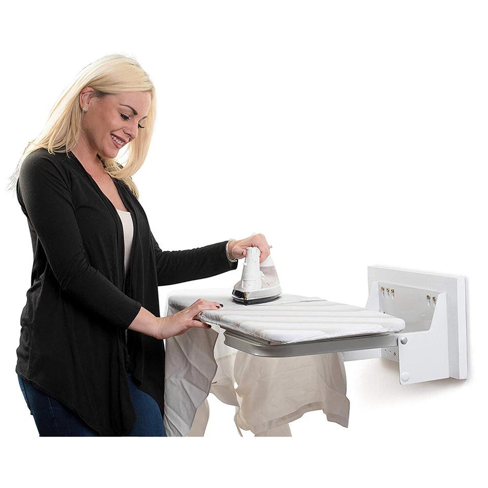 Wall-Mounted Ironing Board 180° Swivel Foldable Steam Iron Rest Space Saving US - Image 2 of 4