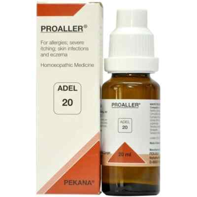 5 Bottles ADEL 20 Drops 20ml Pack PROALLER Adel PEKANA Germany Homeopathic Drops