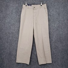 NEW Chaps Approved Pants Boys Youth 14 Khaki Relaxed Chino Flat Front Schoolwear