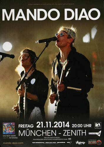 Mando Diao - The Band , MüNchen 2014 | Konzertplakat | Poster-image